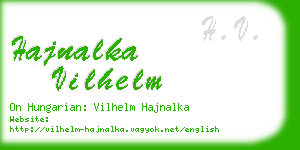 hajnalka vilhelm business card